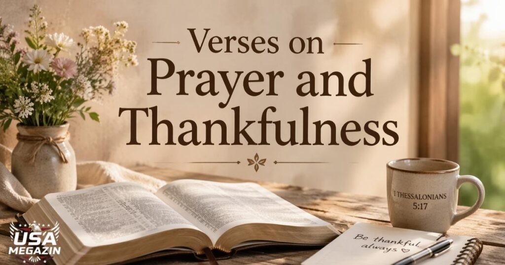 Verses on Prayer and Thankfulness