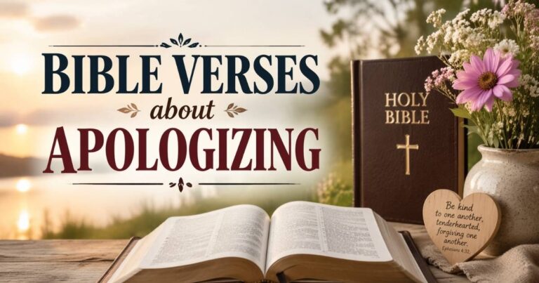 bible verses about apologizing