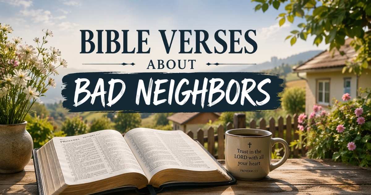 bible verses about bad neighbors