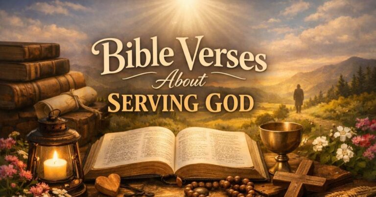 bible verses about serving god