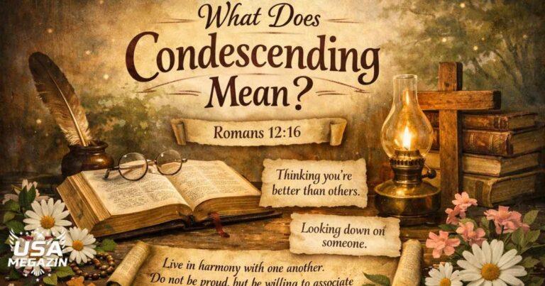 what does condescending mean