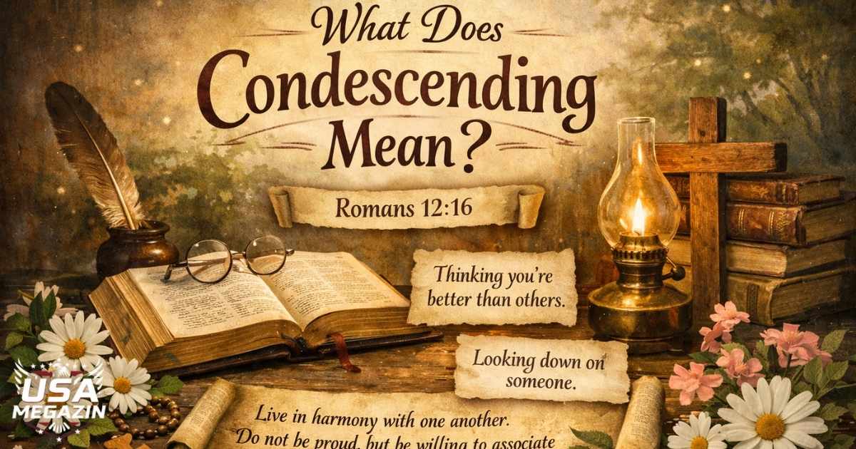 what does condescending mean